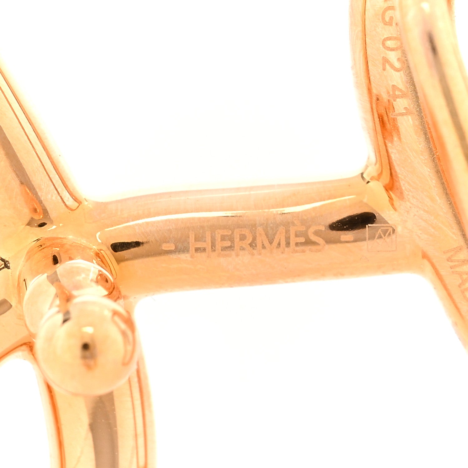 Hermes 24mm H Cursives Belt Buckle Gold 3 of 3