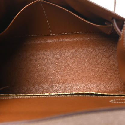 Hermes Epsom Kelly Sellier 28 Gold 5 of 10