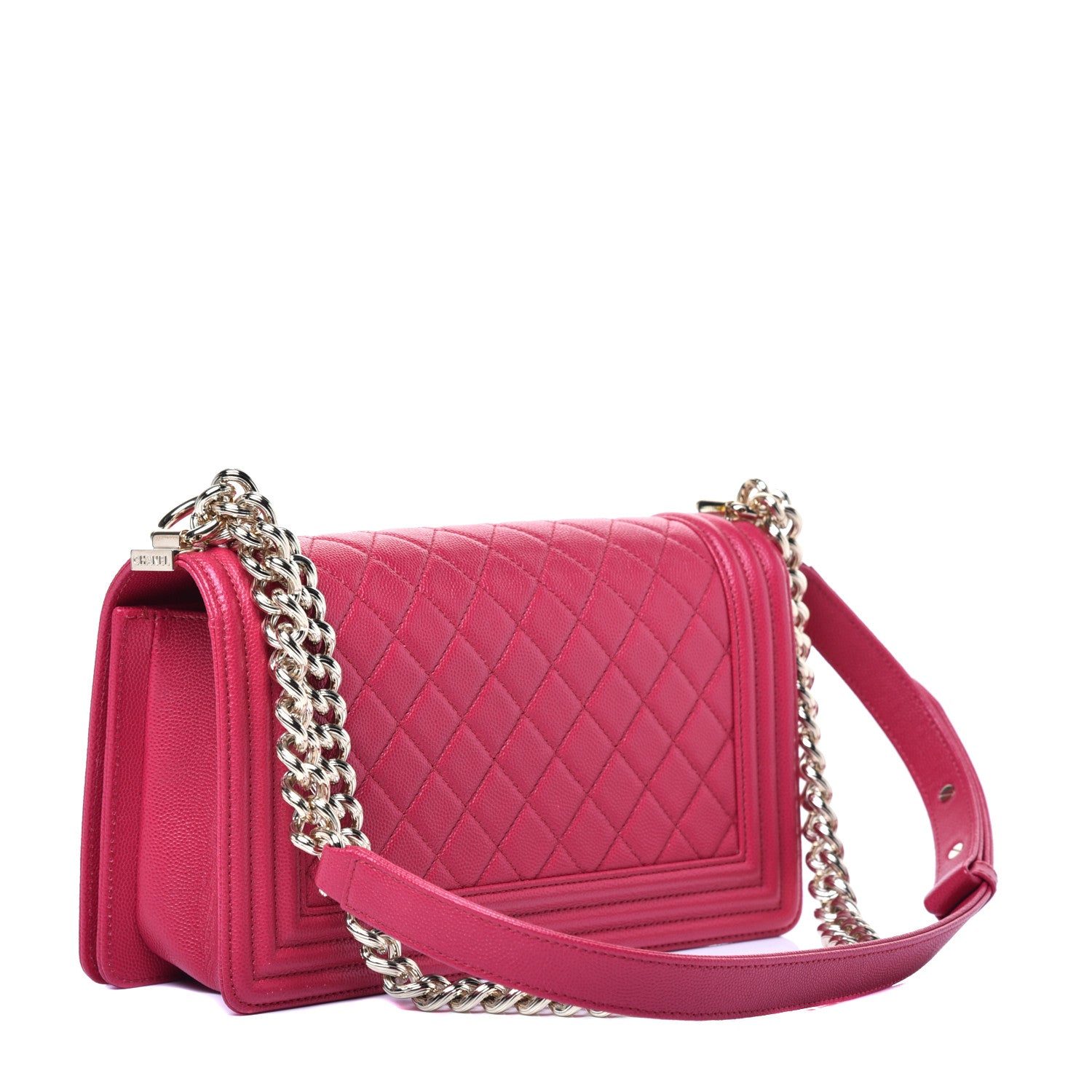 Chanel Caviar Quilted Medium Boy Flap Pink 3 of 9