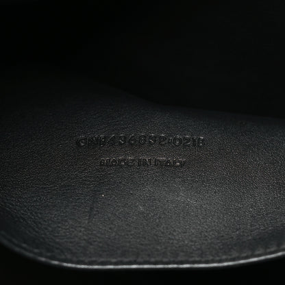 Saint Laurent Calfskin Suede Small Monogram Downtown Cabas Black 7 of 10