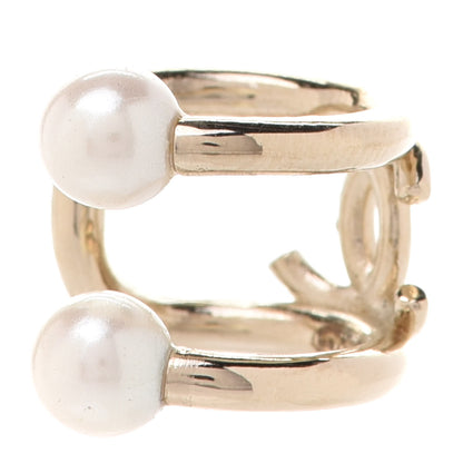Chanel Pearl CC Single Ear Cuff Gold 3 of 4