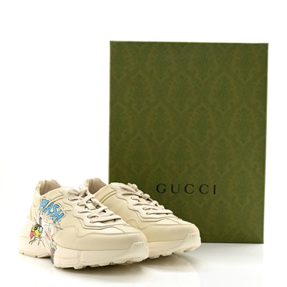 Gucci X DISNEY Calfskin Donald Duck Mens Rhyton Sneakers 6 Ivory 10 of 10