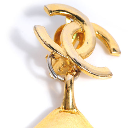 Chanel CC Drop Clip On Earrings Gold 6 of 7