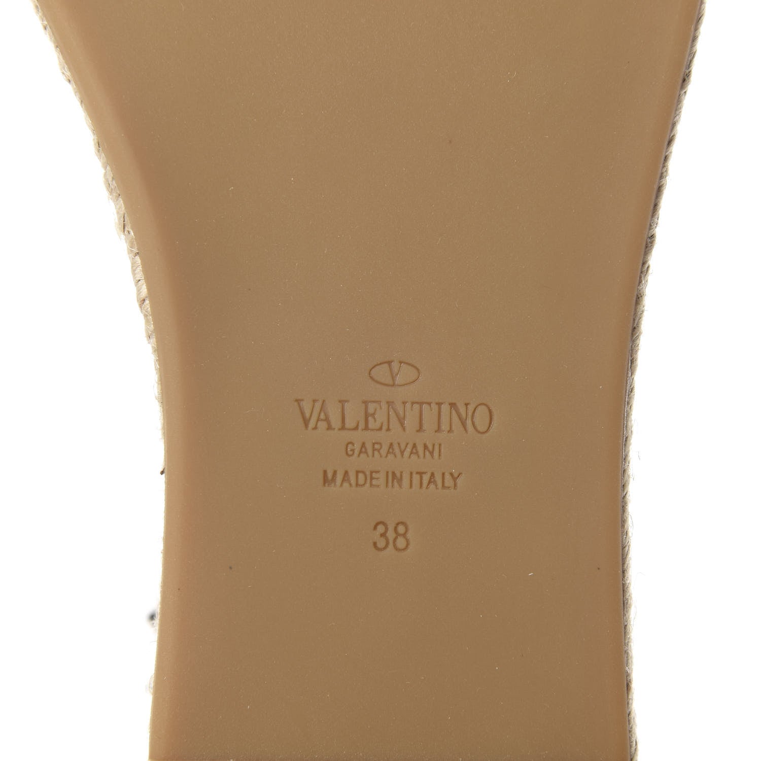 Valentino Garavani Grained Calfskin Rockstud Ankle Wrap Espadrille Flatform Sandals 38 Rose Quartz 8 of 10