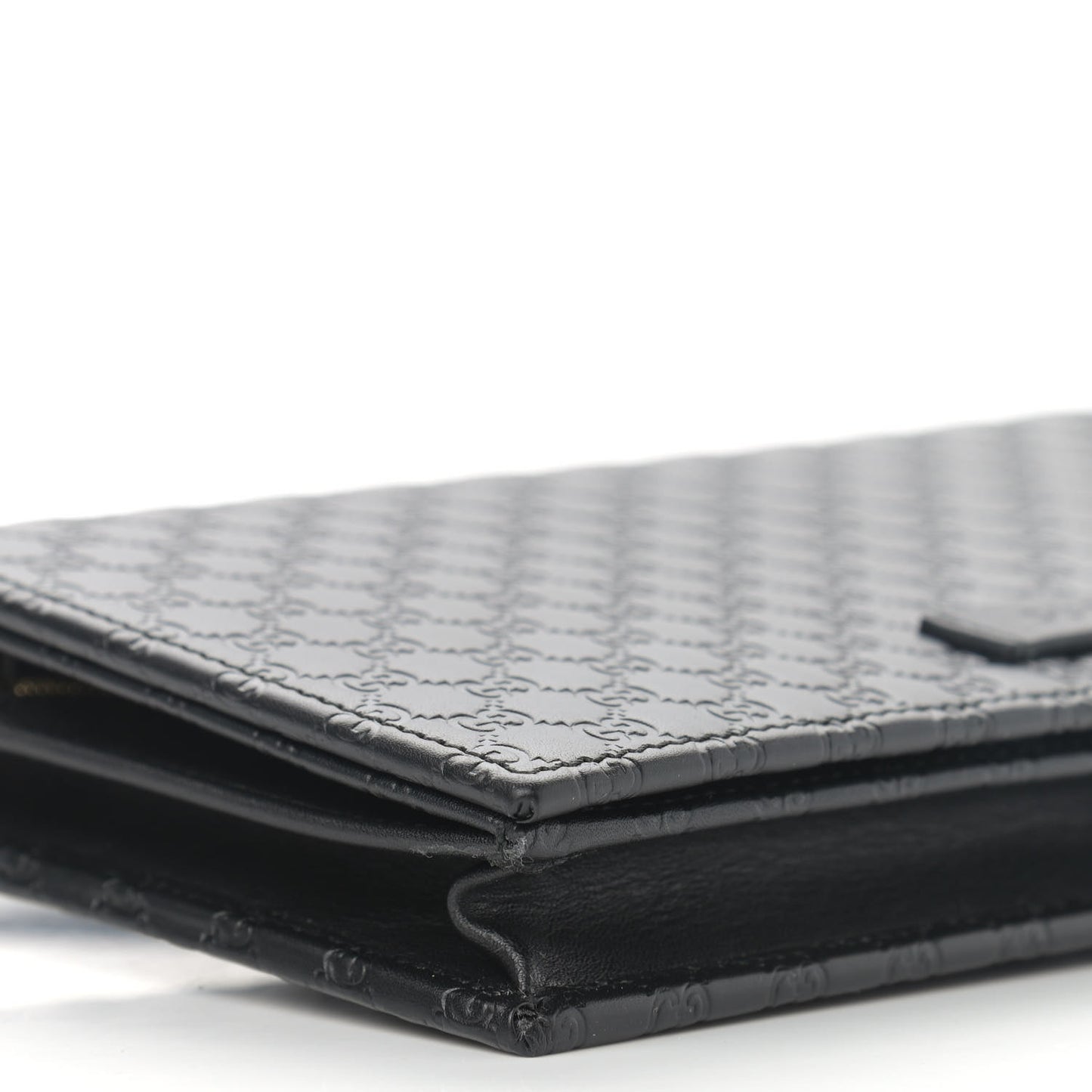 Microguccissima Crossbody Wallet Black