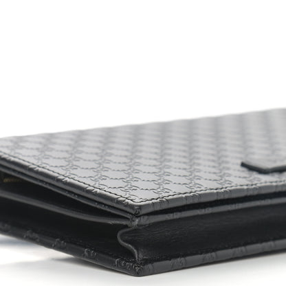 Gucci Microguccissima Crossbody Wallet Black 8 of 10