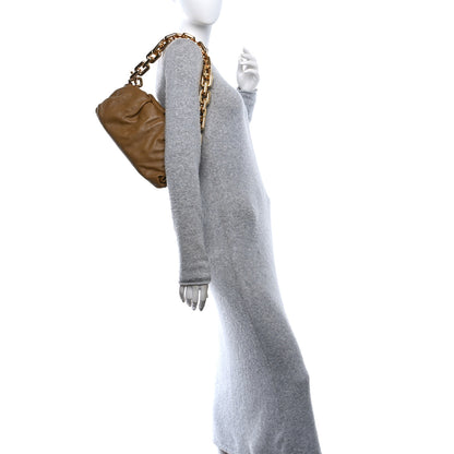 Bottega Veneta Calfskin The Pouch Chain Cammello 2 of 10
