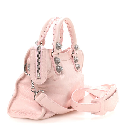 Balenciaga Agneau Arena Giant Rhinestone Hardware Small Le City Petal Pink 3 of 11
