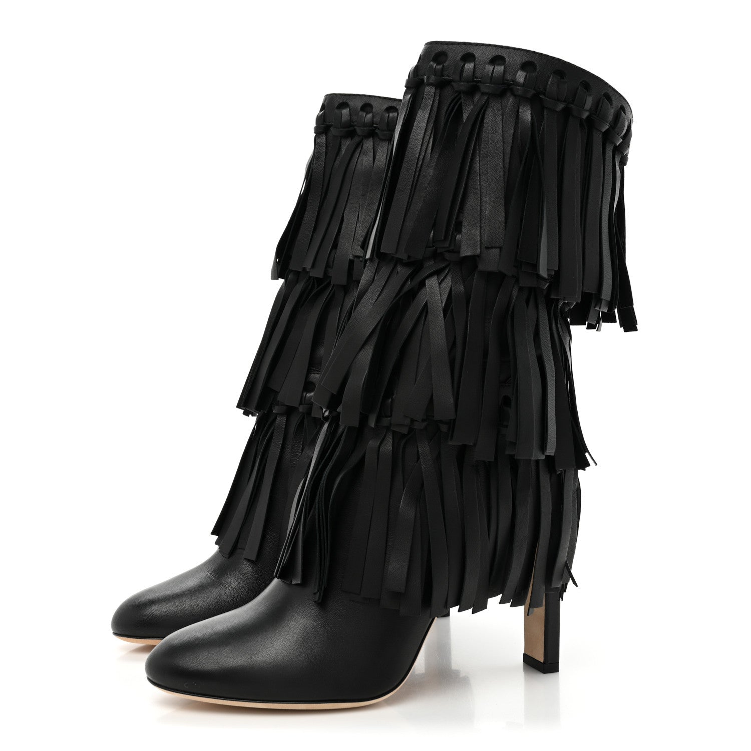 Jimmy Choo Nappa Mystery 100 Boots 38.5 Black 3 of 10