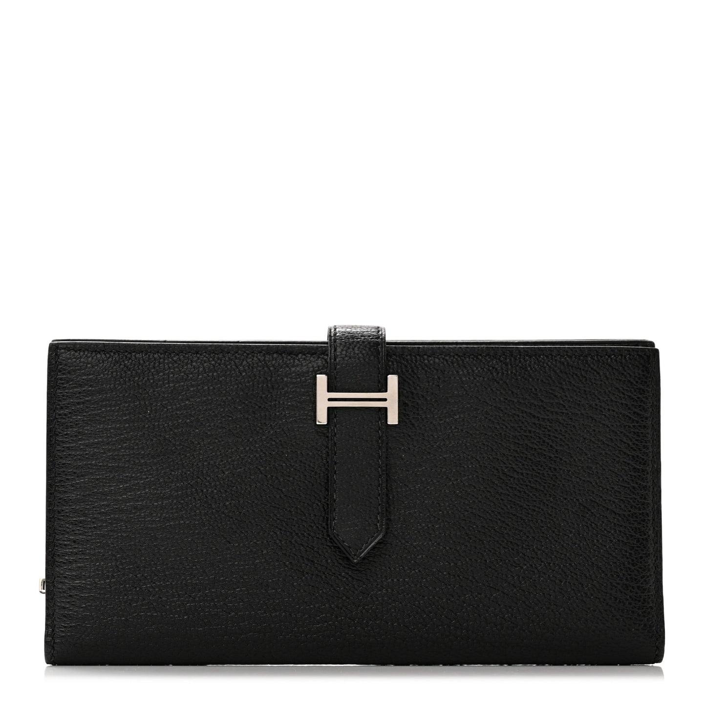 Chevre Mysore Bearn Gusset Wallet Black