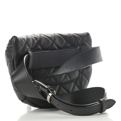 Chanel Grained Calfskin Quilted Waist Belt Bag Black 3 of 11