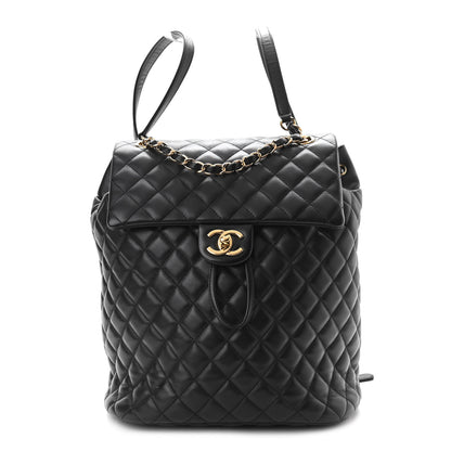 Chanel Lambskin Quilted Large Urban Spirit Backpack Black 1 of 10