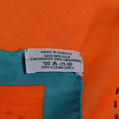 Hermes Cashmere Silk Fils Conducteurs Scarf 70 5 of 5