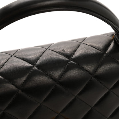 Chanel Lambskin Quilted Medium Kelly Flap Bag Black 13 of 14