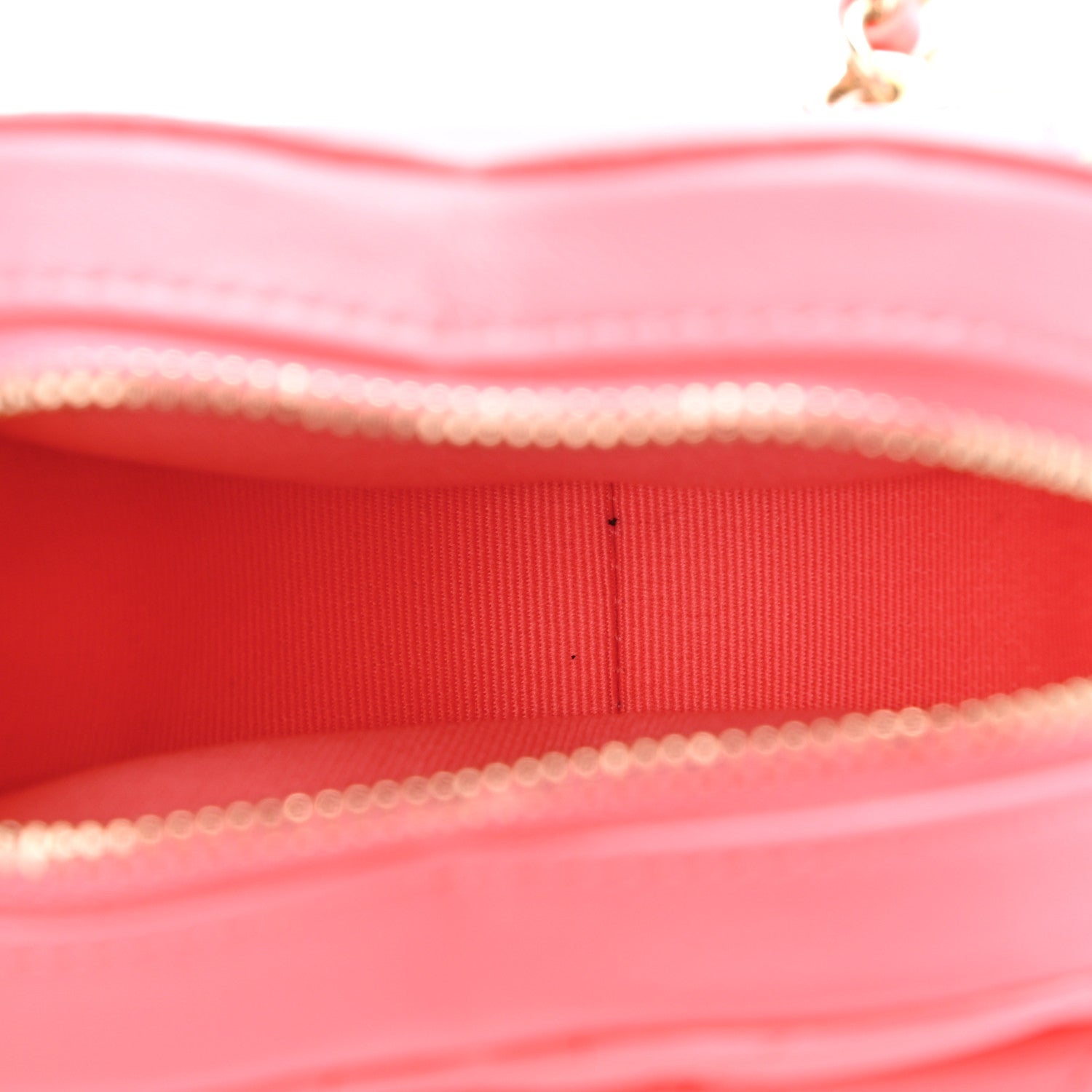 Chanel Lambskin Quilted CC In Love Heart Waist Belt Bag With Chain Pink 5 of 11