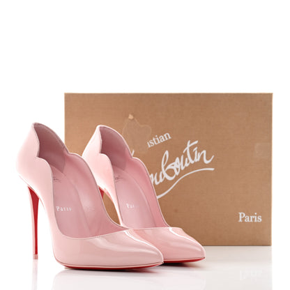 Christian Louboutin Patent Hot Chick 100 Pumps 38 Rosy 8 of 8