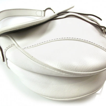 Christian Dior Leather Saddle Bag White 5 of 11