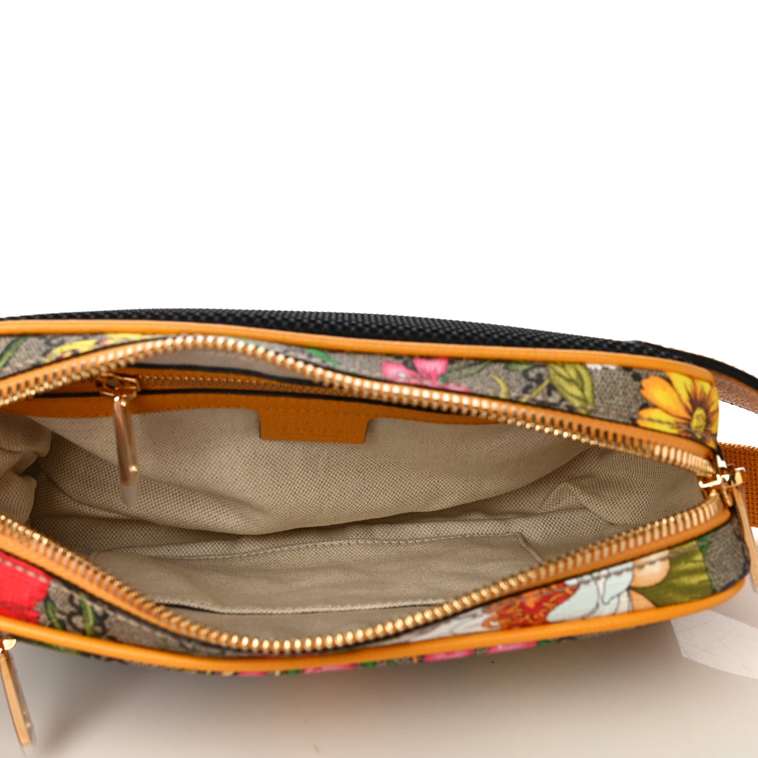 Gucci GG Supreme Monogram Flora Medium Ophidia Belt Bag Beige Multicolor Crop 5 of 11