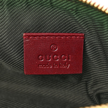 Gucci Guccissima Small Cosmetic Pouch Burgundy 6 of 11