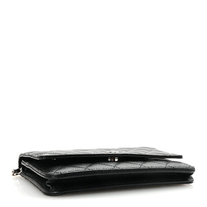 Chanel Caviar Quilted Wallet On Chain WOC Black 4 of 11