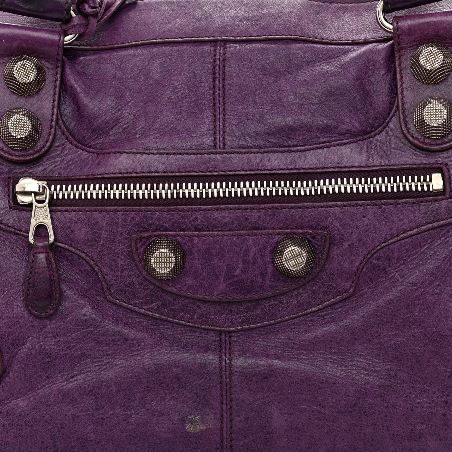 Balenciaga Agneau Giant 21 Silver Hardware Work Raisin 9 of 23