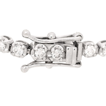 Jennifer Meyer 18K White Gold Diamond Graduated Tennis Bracelet 5 of 5