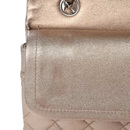 Chanel Metallic Lambskin Quilted Medium Double Flap Gold 8 of 16