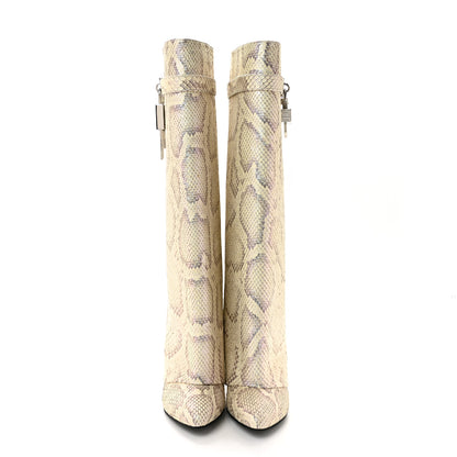 Givenchy Snakeskin Shark Lock Pant Boots 39 Natural Biege 3 of 9