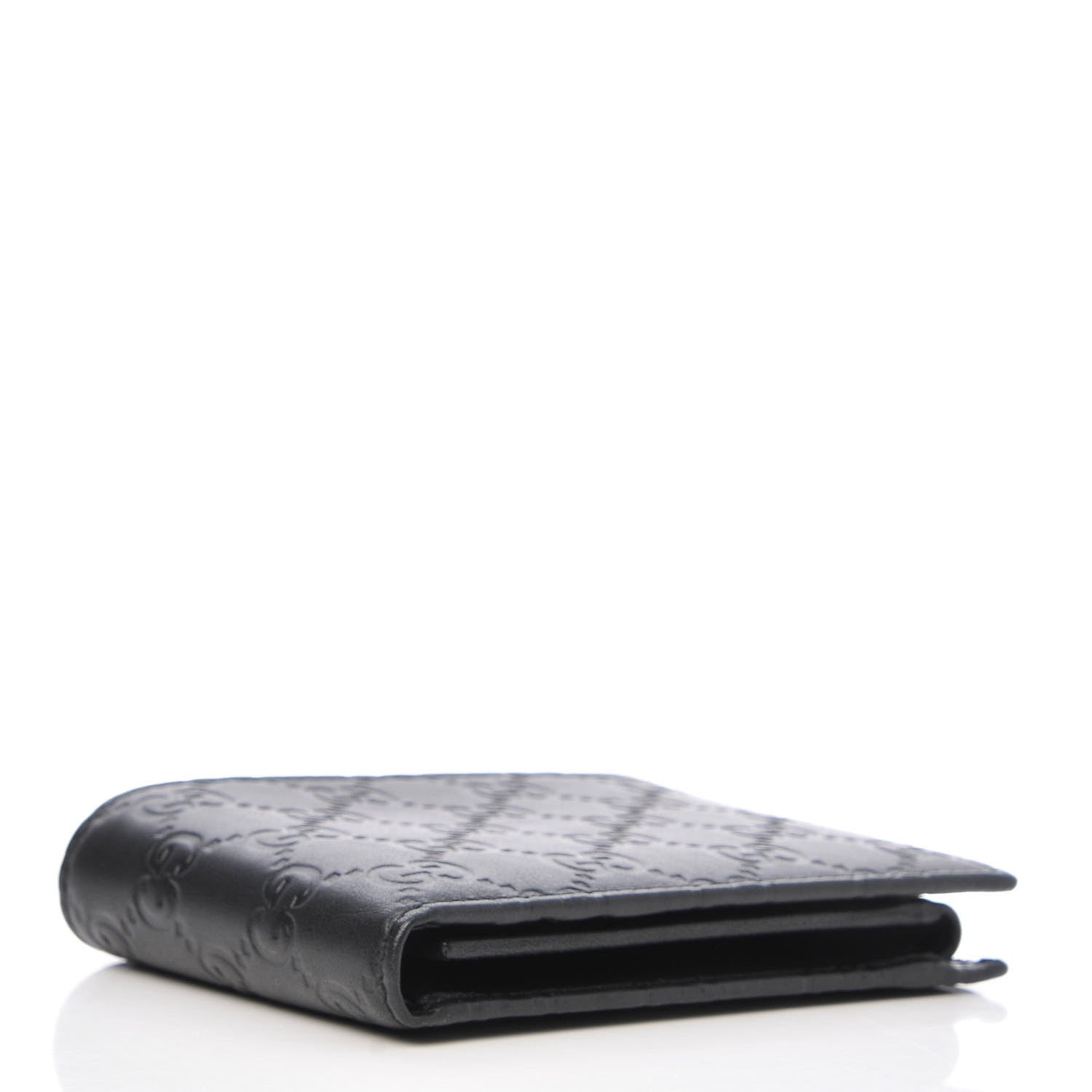 Gucci Guccissima Bi-Fold ID Wallet Black 4 of 8