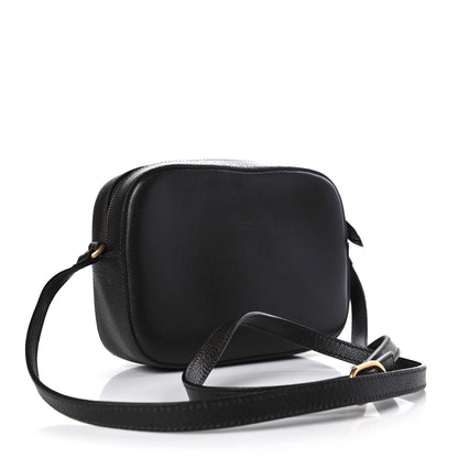 Gucci Textured Calfskin Web Small Webby Bee Shoulder Bag Brown Coffee 3 of 9