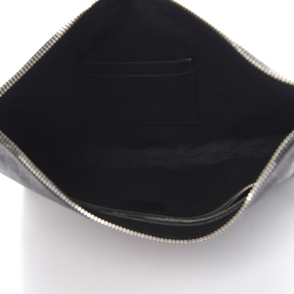 Gucci Soft GG Supreme Monogram Appia Calfskin Web East West Messenger Bag Black Grey 4 of 10