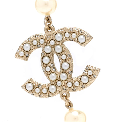 Chanel Pearl CC 100th Anniversary Necklace Light Gold 4 of 7