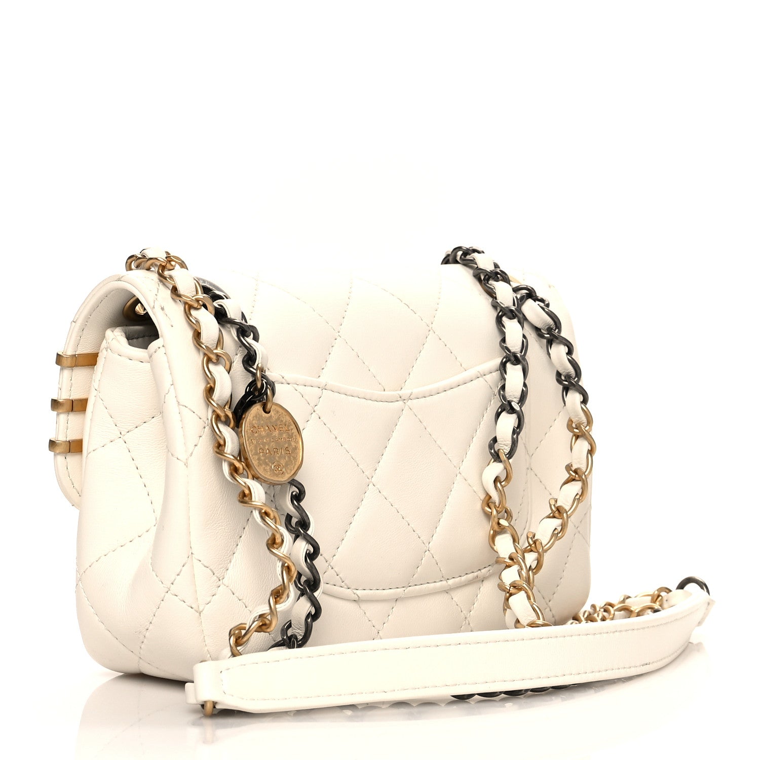 Chanel Lambskin Quilted Mini Coco Clips Flap White 2 of 8