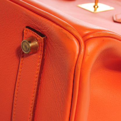 Hermes Gulliver Birkin 35 Orange 26 of 27