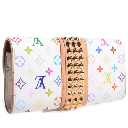 Louis Vuitton Monogram Multicolor Courtney Clutch White 3 of 7