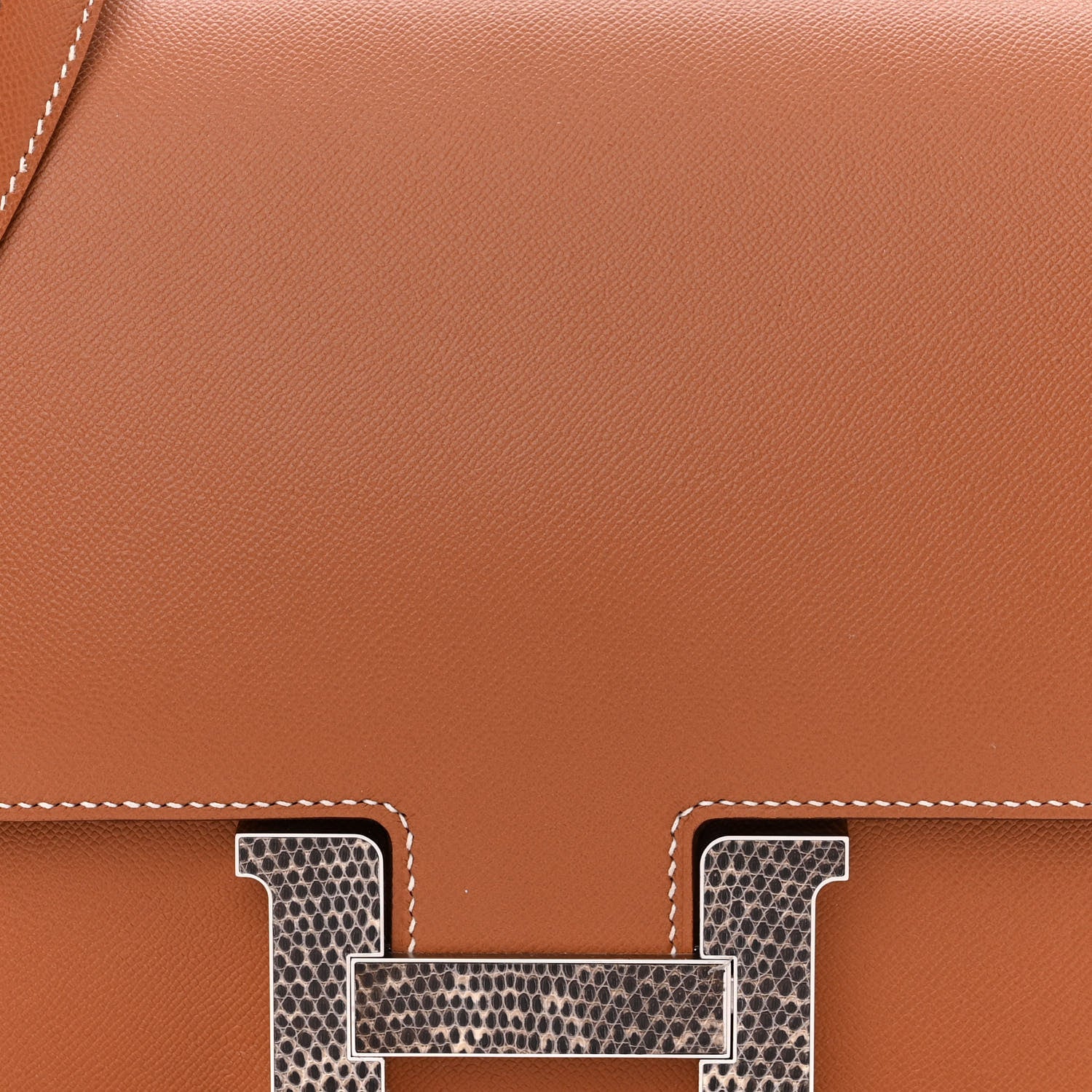 Hermes Madame Calfskin Lizard Constance 24 Gold Ombre 9 of 12