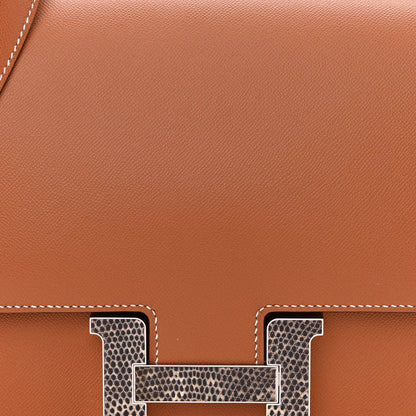 Hermes Madame Calfskin Lizard Constance 24 Gold Ombre 9 of 12
