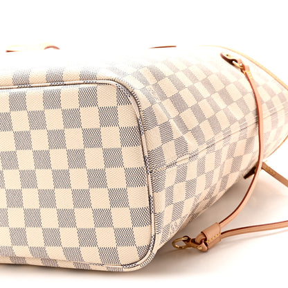 Louis Vuitton Damier Azur Neo Neverfull MM Rose Ballerine 9 of 9