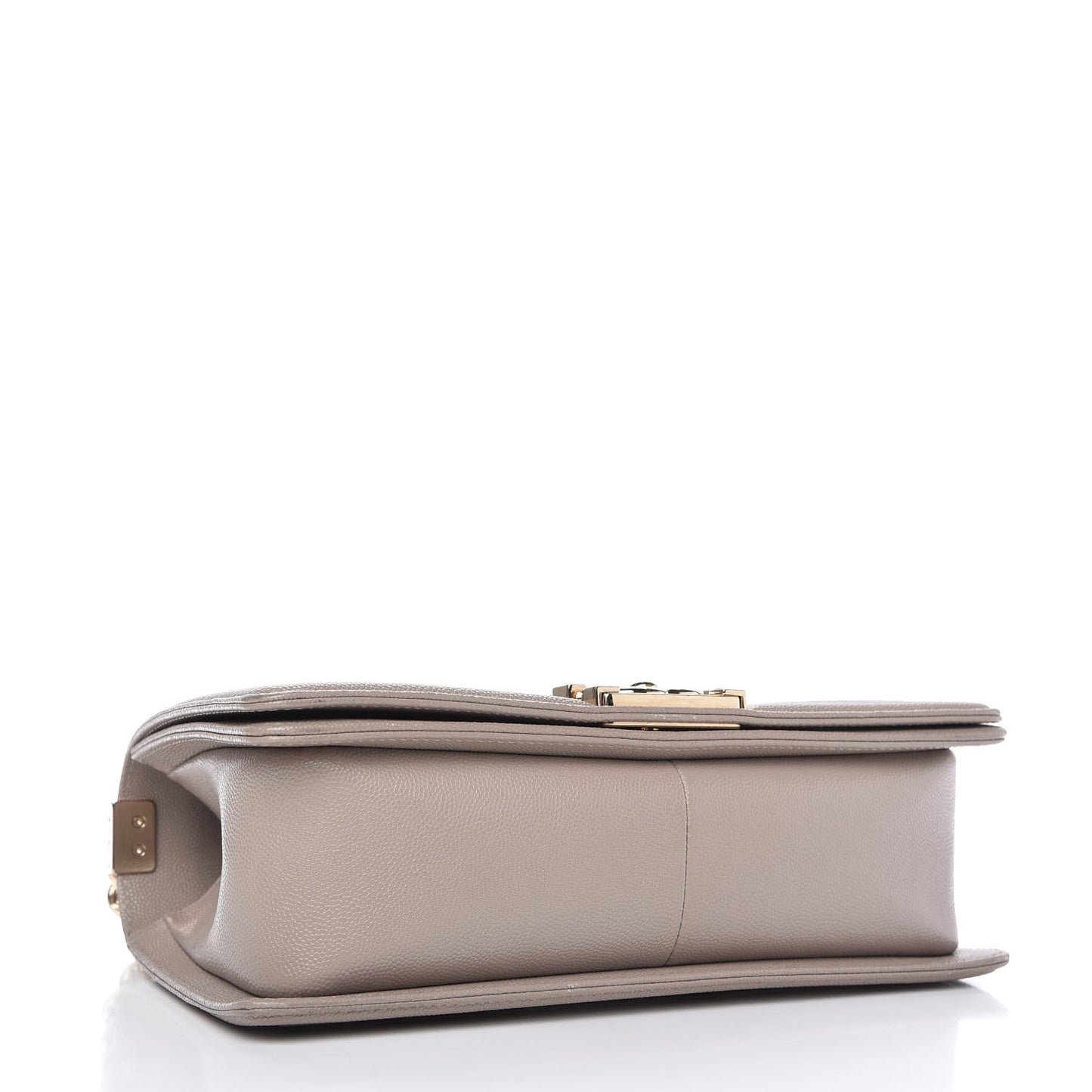 Caviar Quilted Medium Boy Flap Dark Beige