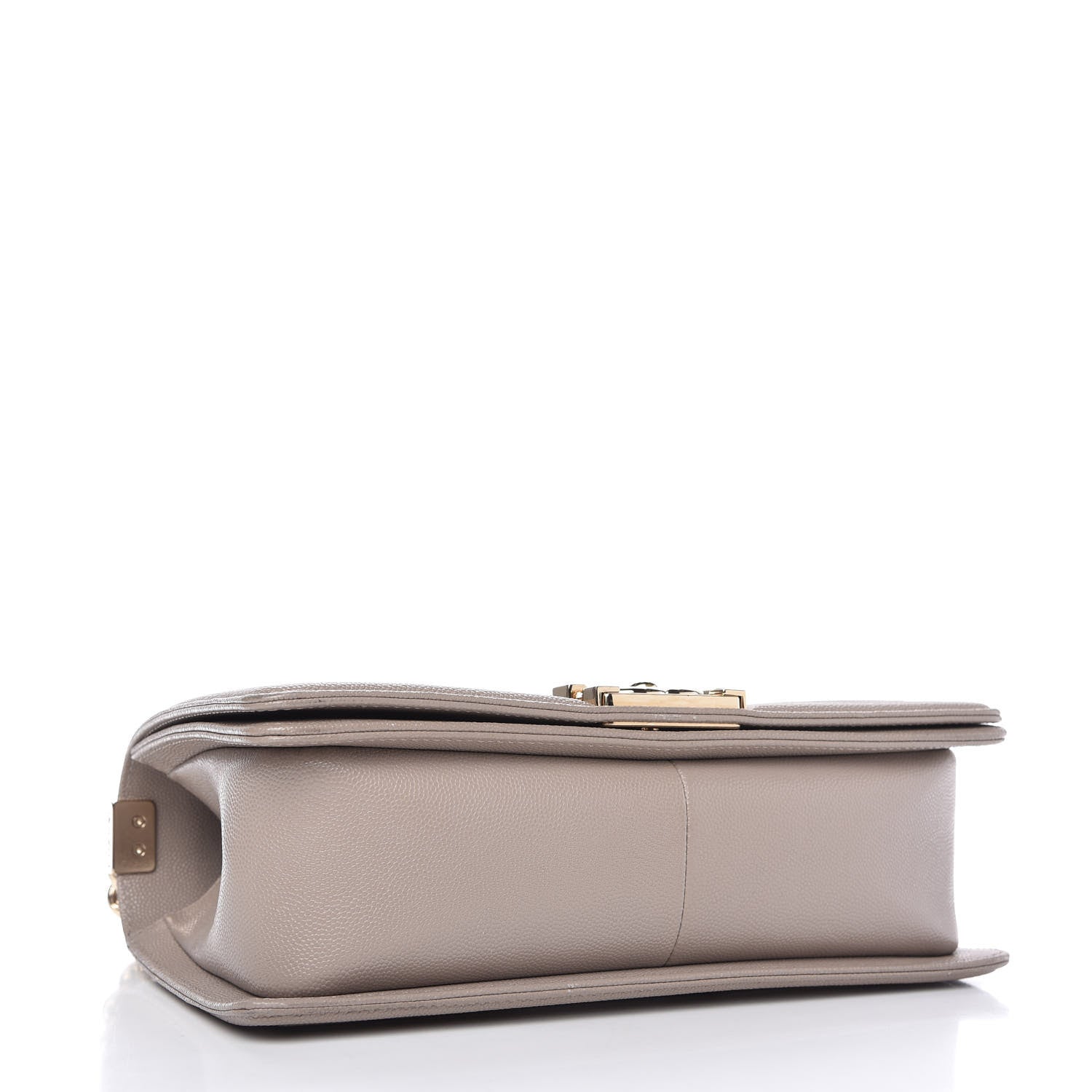 Chanel Caviar Quilted Medium Boy Flap Dark Beige 4 of 10