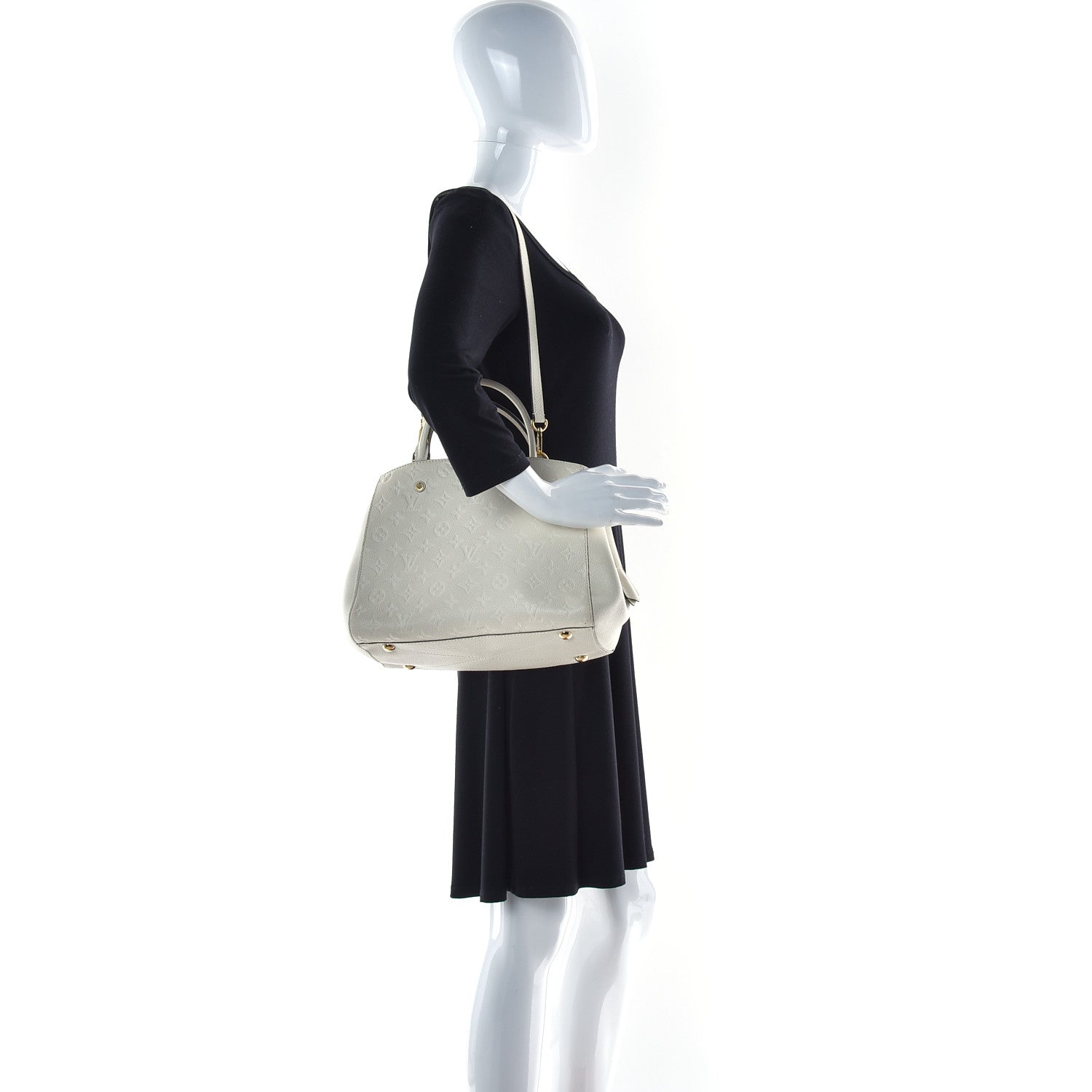 Louis Vuitton Empreinte Montaigne MM Neige 2 of 22