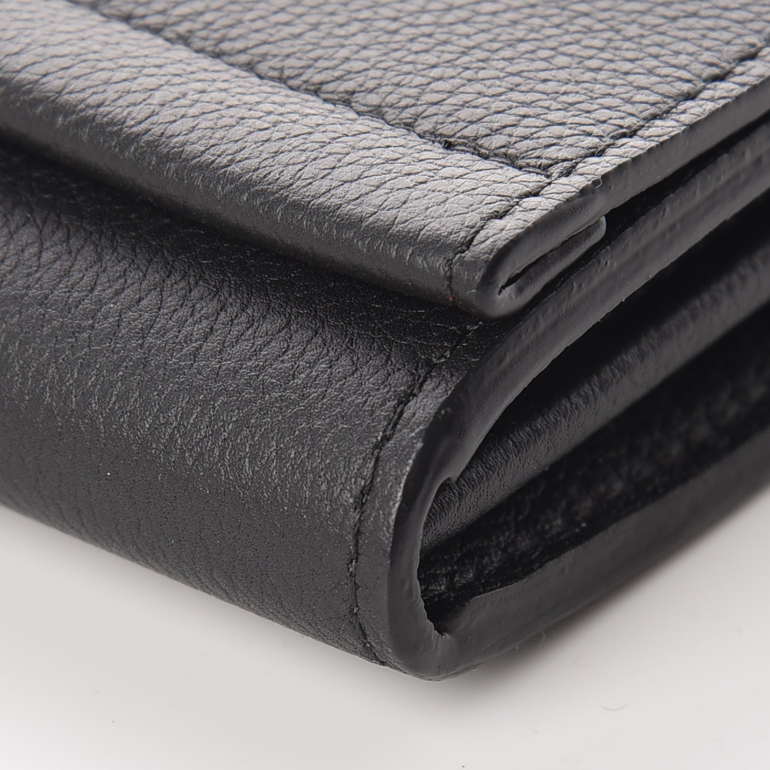 Louis Vuitton Calfskin Lockme II Wallet Black 6 of 9