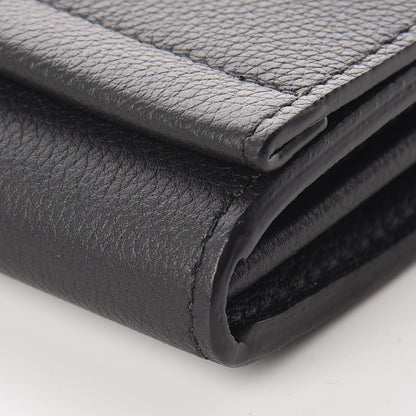 Louis Vuitton Calfskin Lockme II Wallet Black 6 of 9
