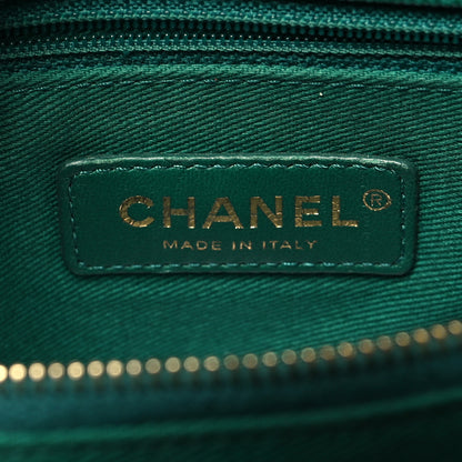 Chanel Caviar Quilted Medium Coco Handle Flap Green 6 of 11