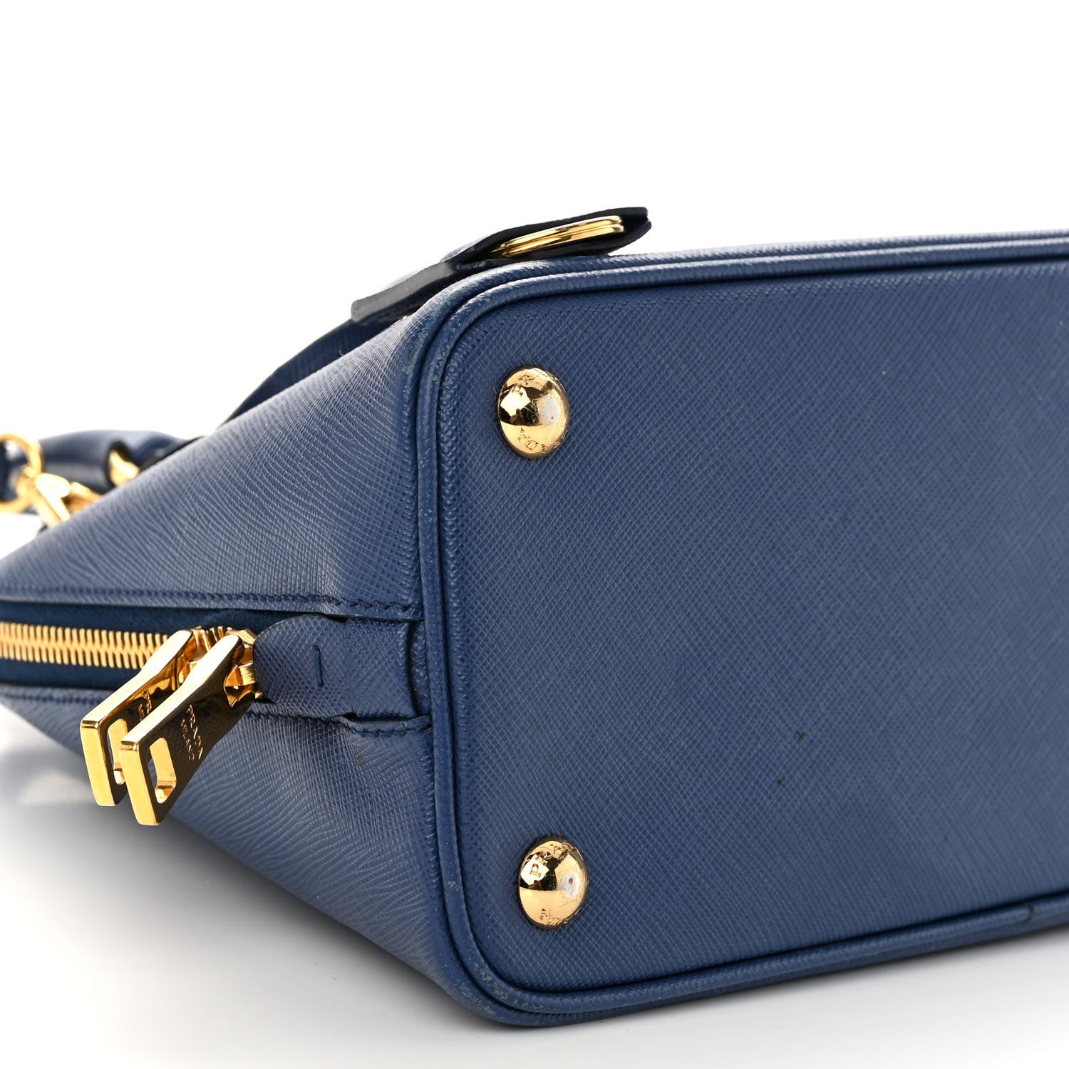Prada Saffiano Lux Small Promenade Tote Bluette 8 of 10