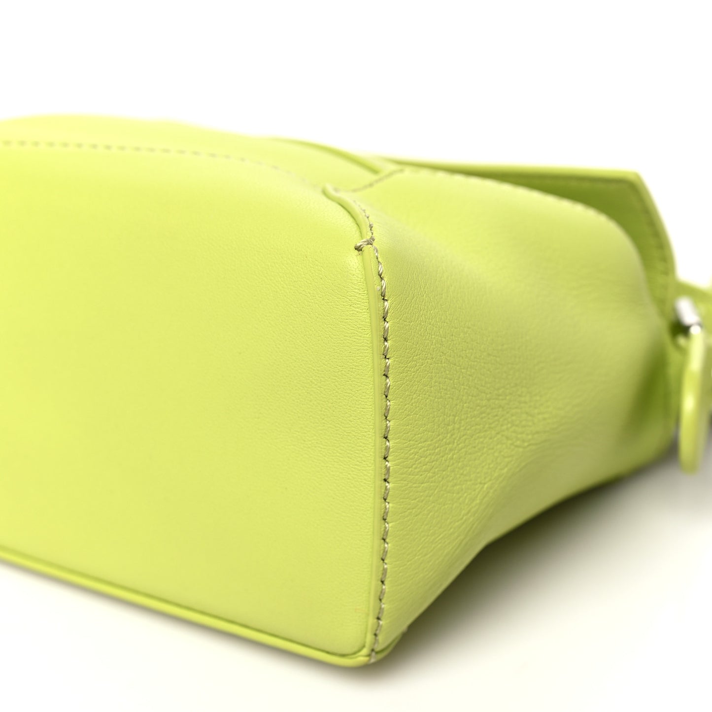 Calfskin Mini Puzzle Edge Bag Lime