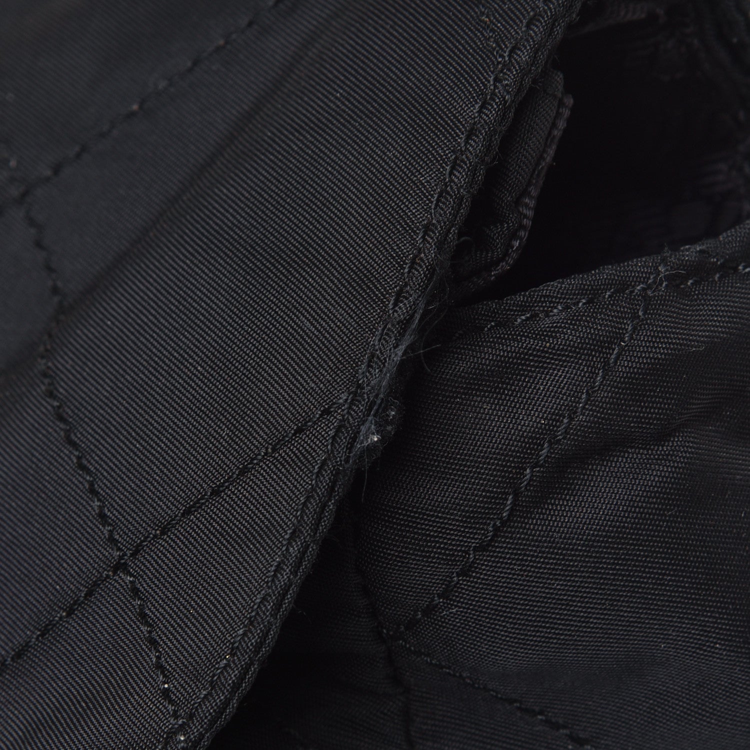 Prada Nylon Tessuto Impuntu Quilted Flap Shoulder Bag Black 6 of 6