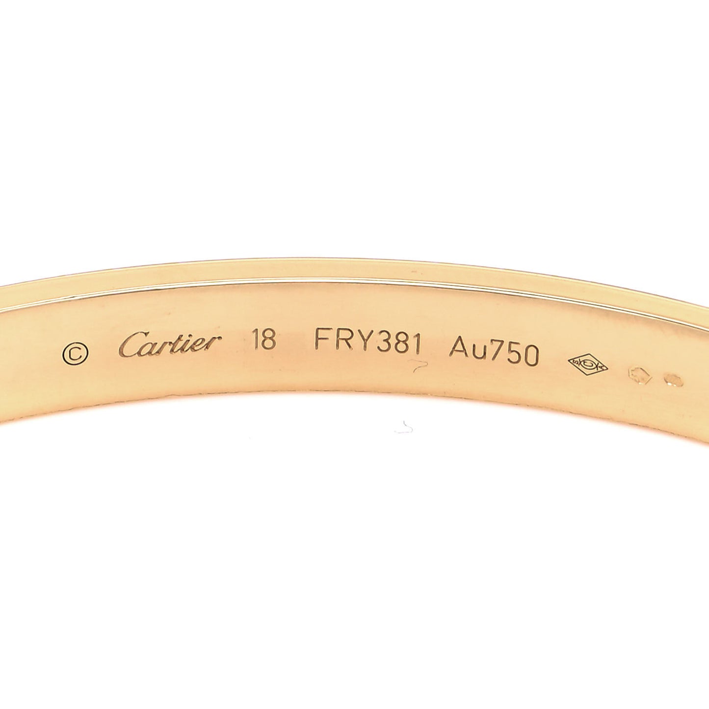 18K Yellow Gold LOVE Bracelet 18