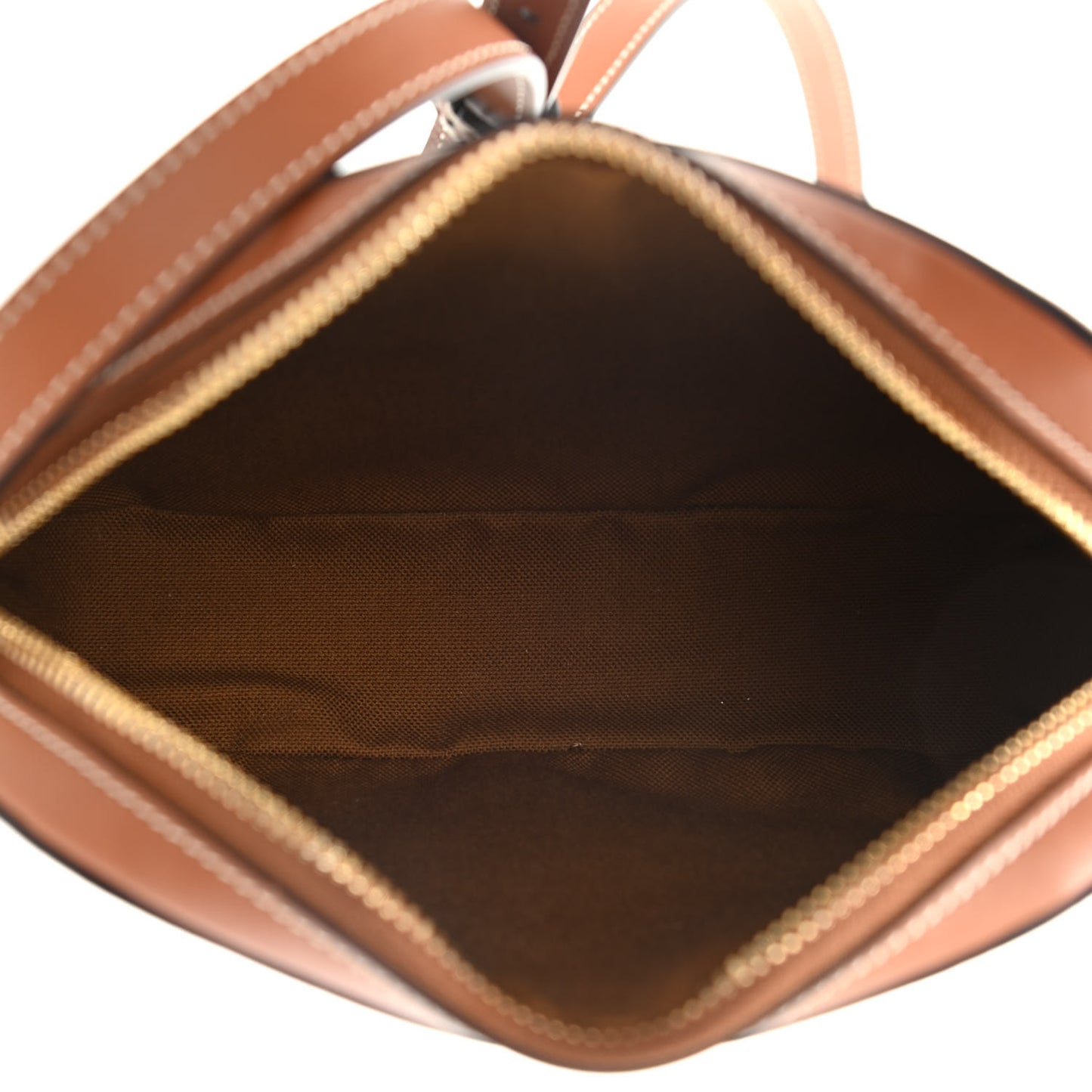 Triomphe Canvas Small Camera Bag Tan