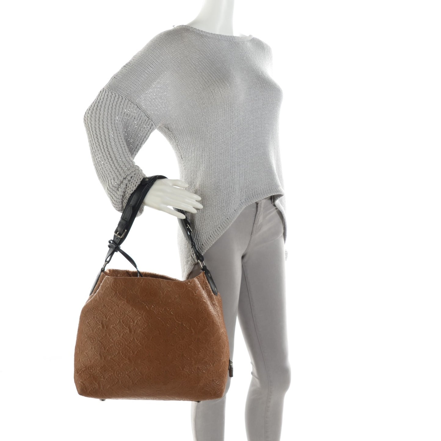 Lambskin Antheia Hobo PM Caramel